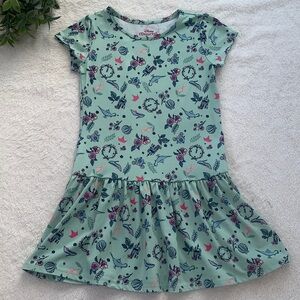 Disney Princess Green Dress 6/6X EUC Short Sleeves